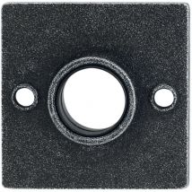 Drückerosette hall & söll, 52 x 52 mm, verzinkt schwarz passiviert - Halcö