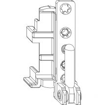 Maco - Ecklager Dt130 12/18 Mm 130 Kg Weiß Links (207913)