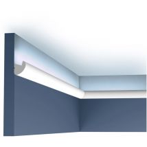 Eckleiste Orac Decor CX188 axxent Eckleiste für Indirekte Beleuchtung Zierleiste Stuckleiste modernes Design weiß 2 m