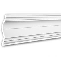 Profhome Decor - Eckleiste profhome 150254F Stuckleiste Flexible Leiste Zierleiste Neo-Klassizismus-Stil weiß 2 m