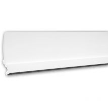 Eckleiste PROFHOME 150622 Zierleiste für indirekte Beleuchtung Stuckleiste Modernes Design weiß 2 m