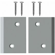 Eckplattenset X3 Type 2, 39 x 55 mm, Stahl silberfärbig - Planet