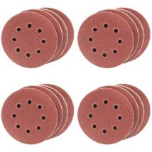 Schleifscheiben 125mm K40/80/150/220 Sortiment Klett Schleifpapier 40 Blatt - Eckra