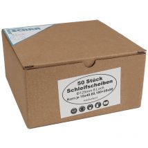 Schleifscheiben Mix 50 Blatt 125mm Korn 40 60 80 100 Klett Kletthaftend Schleifpapier - Eckra