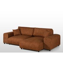 Ecksofa Plüsch 237x144x79 Orange Paulinamassivmoebel24 Gmbh