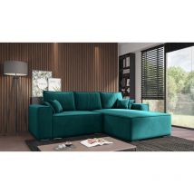 E-meubles - Ecksofa mit Schlaffunktion und Bettkasten, Couch für Wohnzimmer, Schlafsofa Sofagarnitur Sofa Eckcouch L-Form Wohnlandschaft mit