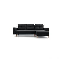 Ecksofa mit Schlaffunktion und Bettkasten universal Ottomane Couch für Wohnzimmer, Schlafsofa Gästebett Sofa Eckcouch L-Form 232x142x90 cm - carl
