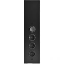 Thebo Eck-Steckdose 3-Fach mit Schalter Type STS3007 schwarz