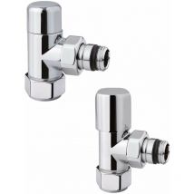 Eckventil-Kit für Heizkörper in glänzendem Chrom Arteclima KITVAL7CR