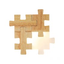 Iluminación de habitación, aplique de pared led, luces led, 12 w, para mesita de noche, zona de entrada, pasillo, corredor (color madera)