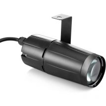 Beijiyi - clairage de Scène, led Lampe de Projection Blanche de Couleur led 3W de la Lampe de Projection Pinspot avec Support Unique pour dj Disco