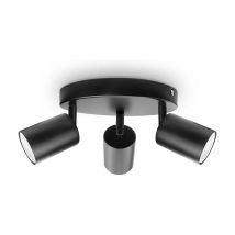 Clairage led Plafonnier Anti-Éblouissement pour Amélioration de l'Habitat - Lumière Blanche 3 Noir, Lampes de Projecteur Lumineux pour Couloir,