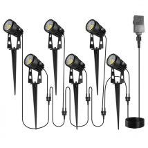 Feiyue - clairage paysager, 3 w 12 v 6 en 1 avec transformateur, étanche IP65