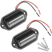 Eclairage pour voiture Lot de 2 feux de plaque d'immatriculation de voiture 6 led smd pour plaque d'immatriculation, éclairage de courtoisie pour