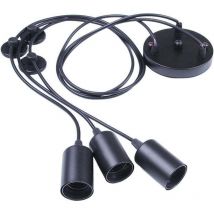SNQ - clairage Suspendu Edison 2Mètres Reglable Plafonnier Araignée Lumière Métal Fil Cage Pendentif Éclairage Lustre Moderne Industriel Lumière