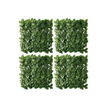 Jet7garden - Plaques carrées clipsables Rosié Veiné - 4 plaques - 50x50cm - Vert