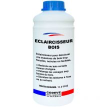 Codève Bois - Eclaircisseur Bois - 1 l - Codeve Bois - Décolorer, Blanchir Ou éclaircir Un Bois, Escalier Ou Sol Trop Foncé.