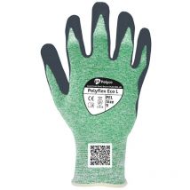 Polyco - Eco l Latex Gloves, Size 5 - Black Green