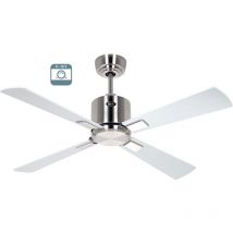 Casafan - eco neo iii 103, Ventilateur sans lumière Corps en acier brossé,