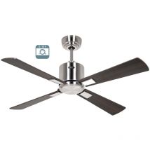 ECO NEO III 103, Ventilatore senza Luce Corpo Acciaio Spazzolato,