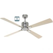 Casafan - eco neo iii 132, Ventilateur sans lumière Corps en acier brossé,