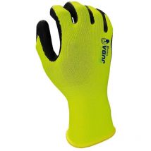 Eco-Nit FOAM-Handschuh mit hoher Sichtbarkeit am Rücken, Größe 10 Juba Schwarz/Fluorgelb