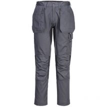 Portwest WX2 Eco Stretch Holster Trousers, Metal Grey, 34, Regular