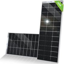 ECO-WORTHY Bifacciale Pannello Solare 390 Watt 12 Volt Monocristallino ad Alta Efficienza Modulo Fotovoltaico di Potenza per RV Marine Rooftop Farm