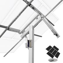 Eco-worthy - Supporto Pannello Solare a Due Assi con Sistema di Tracciamento (Aumento del 40% Della Potenza) con Controller Tracker, Ideale per
