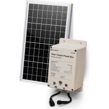 Boîte d'alimentation pour Tracker et Power Box Système de Suivi Solaire IP65 étanche : Panneau Solaire Mono 10W + Batterie Lithium 12V 6AH LiFePO4