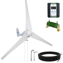 Eco-worthy - 400W 12V/24V dc Générateur de vent et 40A Contrôleur hybride Aimant permanent pour la maison