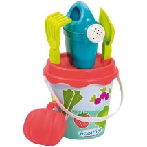 4282 - seau garni décor jardin 17 cm - Ecoiffier