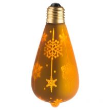 Ecolicht - 30050130001 Ampoule E27 led 0.5W ST64 360° - Ambiance Décorative 'neige' Doré