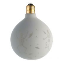 Ecolicht - 30125130001 Bombilla Decorativa E27 led 0,5W G125 360° - Halloween Blanco