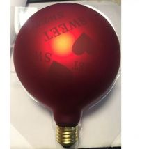 Ecolicht - 30125130002 E27 led bulb 0.5W G125 360° - Decorative 'Sweet Red'