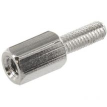 econ connect D3X12A5MH Entretoise (L) 20 mm M3 M3 laiton (nickelé) 1 pc(s) Q154642