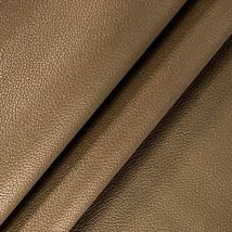Ecopelle Morbida Lucida Metallizzata Tessuto Similpelle Rivestimento Pelle Sintetica Bronzo - 140x50 cm