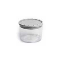 Barattolo in plastica Corolla Small Tortora Chiaro – 10,5 x 10,5 x 11,2 cm – 0,4 Lt – Ecoplast