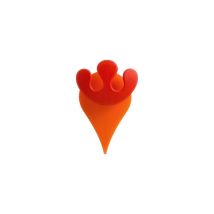 Portaoggetti Stilla Singolo Arancio – 8cm x 2.5cm x 12cm – Facile da installare – Ecoplast