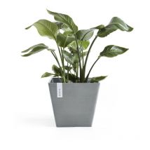 Pot Carré Rotterdam 30 Bleu Gris - 30 x 30 x h. 26 cm - 17 l - Ecopots