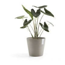 Ecopots - Pot Rond Amsterdam 30 Taupe + réservoir d'eau - ø 30 x h. 26,3 cm - 12,8 l