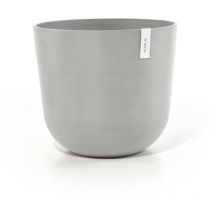 Ecopots - Pot Rond Oslo 55 Blanc Gris - ø 55 x h. 47,9 cm - 85,6 l