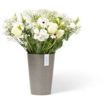 Ecopots - Pot Rond Pisa 21 Taupe - ø 21 x h. 30 cm - 6,8 l