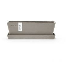 Soucoupe Rectangular 25 Taupe - 25 x 9 x h. 2,3 cm - Ecopots