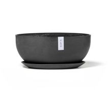 Soucoupe Sofia Big Gris Foncé - 35,2 x 18,6 x h. 3 cm - Ecopots