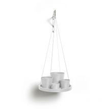 Support suspendu Hanging 36 Blanc Pur - ø 36 x h. 3 cm - Ecopots