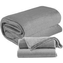 Ecosa - Kuscheldecke 150 x 200 cm Fleecedecke Tagesdecke Sofadecke Wohndecke Überwurfdecke Kuschel Decke