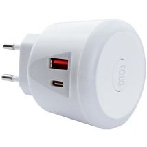 EcoSavers USB Timer Charger Chargeur USB 20 W intérieure, pour prise murale Courant de sortie (max.) 3000 mA USB, USB-C V107203