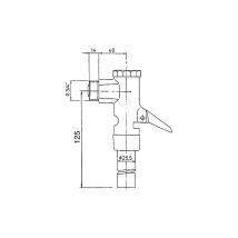 Ecoulement Benkiser Pour Réservoir Wc 3/4" Long 90 Mm