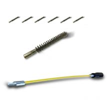 Ecouvillon inox Condenseur Lot de 6 avec 1 tringle flexible 48 cm ø 12 mm Raccord laiton taraudé M6 femelle Torsade en acier galvanisé Brosse